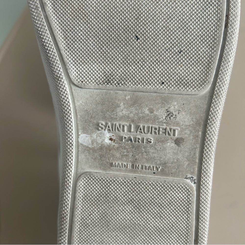 Saint Laurent Andy sneakers in white leather - Picture 10 of 10